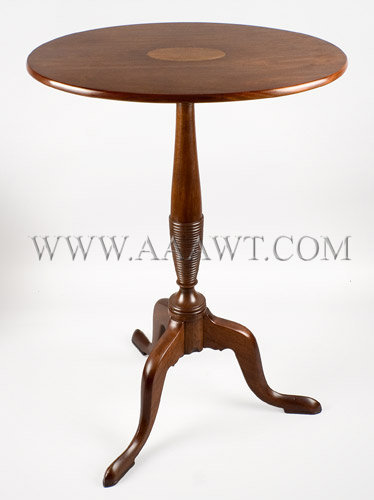 Candle Stand, Federal, Inlaid
North Shore, Massachusetts
Circa 1800 to 1815, angle view